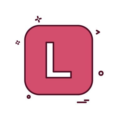 İngilizce alfabe simge tasarlamak vektör 