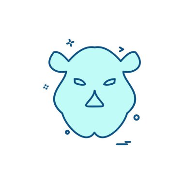 Hayvanlar simge tasarım vektörü