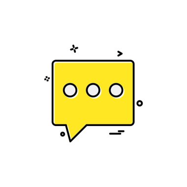 İleti simgesi tasarım vektörü 