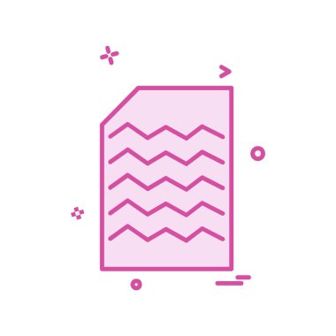 Dosya simgesi tasarım vektörü