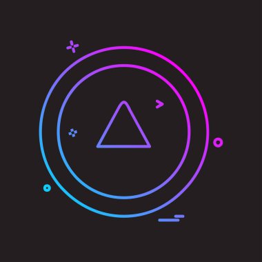 Ok simgesi tasarım vektörü