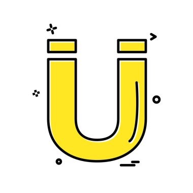 Magnet simge tasarım vektörü