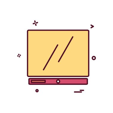 Web sitesi simgesi tasarım, renkli vektör çizim