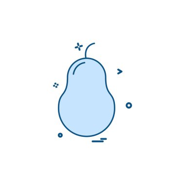 Meyve simgesi tasarım vektörü