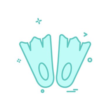 Yüzme simge tasarlamak vektör 