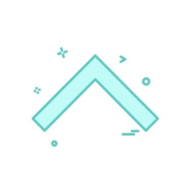 Yukarı ok simgesi tasarım vektörü