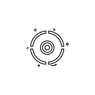 Hedef simge tasarlamak vektör