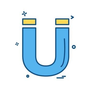 Mıknatıs simge tasarlamak vektör