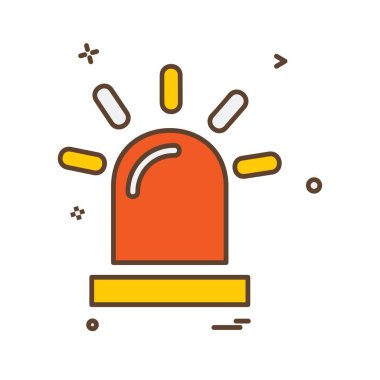 Siren simgesi tasarım vektörü