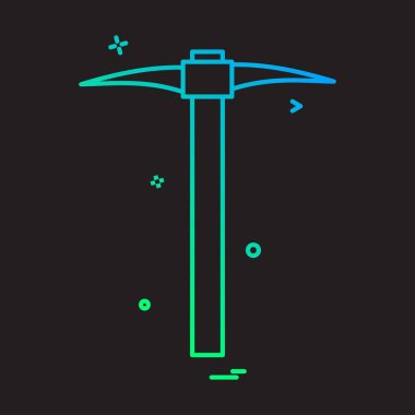 Kazma araç vektör tasarımı