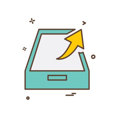 Kutu simgesi tasarım vektörünü bırak