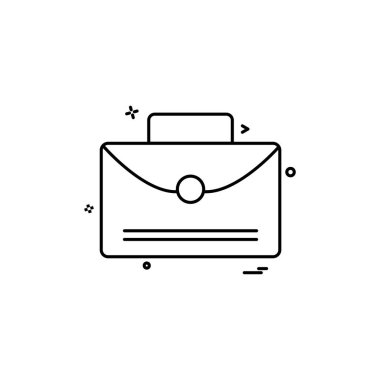 Evrak Çantası'nı simge tasarlamak vektör 