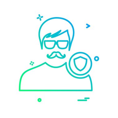 Avatar simge tasarlamak vektör