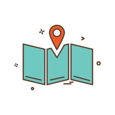 Navigasyon simgesi tasarım vektörü