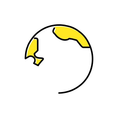 Dünya simgesi tasarım vektörü