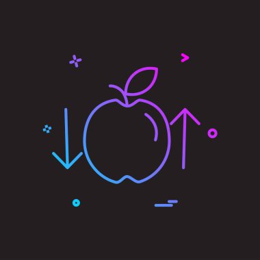 Apple simge tasarım vektörü
