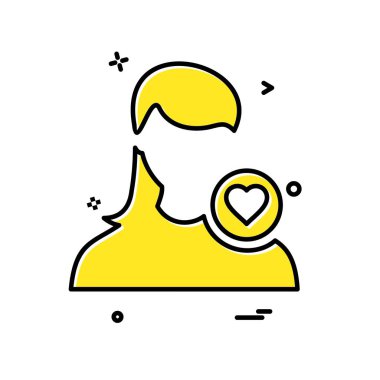 Kadın avatar simge tasarlamak vektör