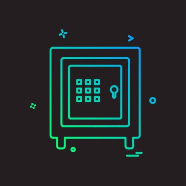 Güvenli simge tasarlamak vektör