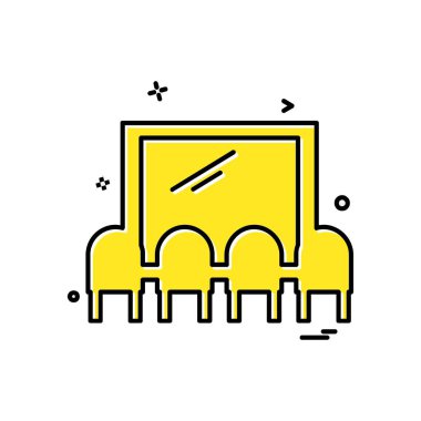 Sinema simgesi tasarım vektörü