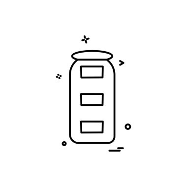 Gıda simgesi tasarım vektörü