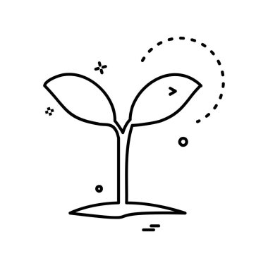 Ağaç simgesi tasarım vektörü