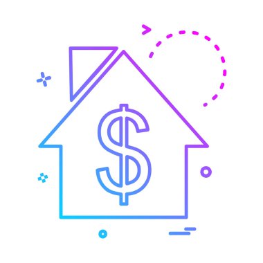 Emlak simge tasarlamak vektör