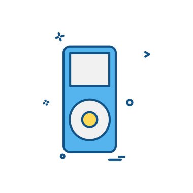 Hoparlör simgesi tasarım, renkli vektör çizim 