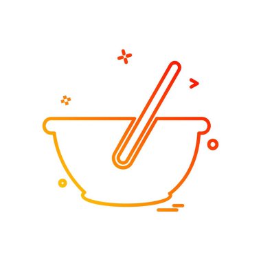 Gıda simgesi tasarım vektörü