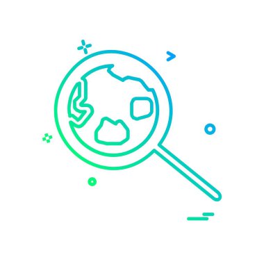 Arama simge tasarlamak vektör