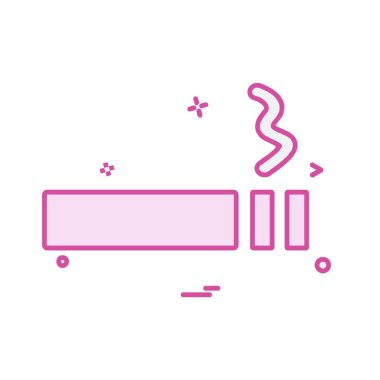 Sigara simgesi tasarım vektörü