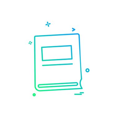 defter simge tasarlamak vektör