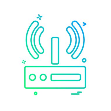 Wifi simge tasarım vektörü