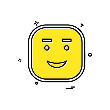 Mutlu Emoji simge tasarlamak vektör
