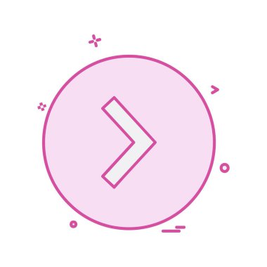 Sağ ok simge tasarlamak vektör