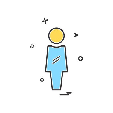 Avatar simge tasarım vektörü