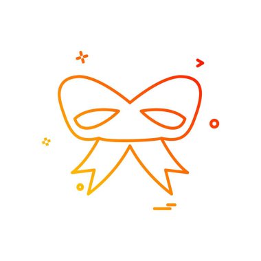 Noel Kurdelesi tasarım vektörü