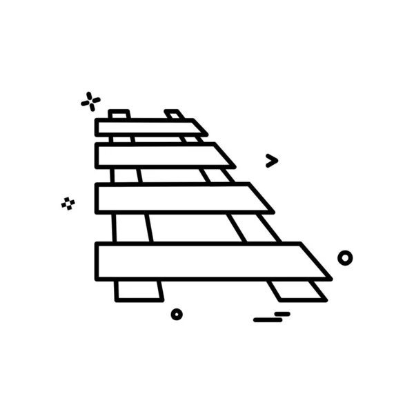 Designvektor Für Zugsymbole — Stockvektor