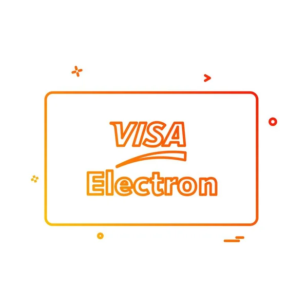Visa 电子信用卡设计向量 — 图库矢量图片