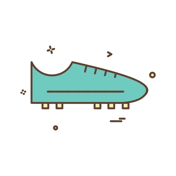 Παπούτσια Εικονίδιο Σχεδιασμός Πολύχρωμο Διανυσματικά Εικονογράφηση — Διανυσματικό Αρχείο