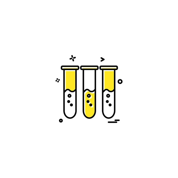 Konstrukcja Wektora Kolby Laboratoryjnej Probówki — Wektor stockowy