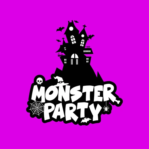 Monster Party Design Avec Vecteur Conception Créative — Image vectorielle