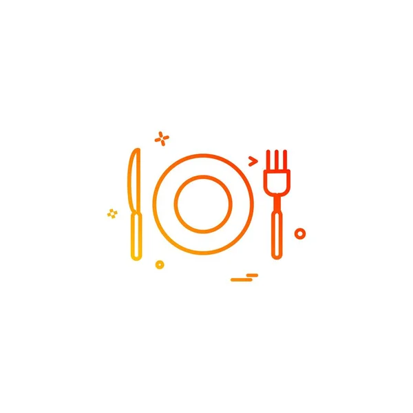 Vector Diseño Icono Alimentos — Vector de stock