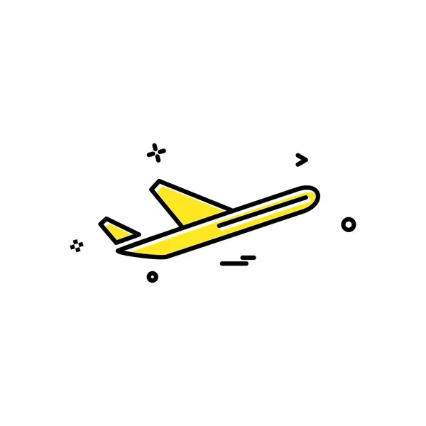 Design Vektor Für Flugzeug Symbole — Stockvektor