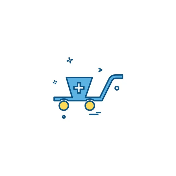 Negocio Comprar Carrito Comercio Electrónico Icono Compras Vector Desige — Vector de stock