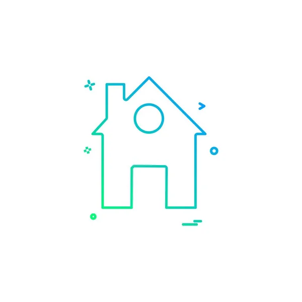Home House Icon Vector Design — Stock Vector