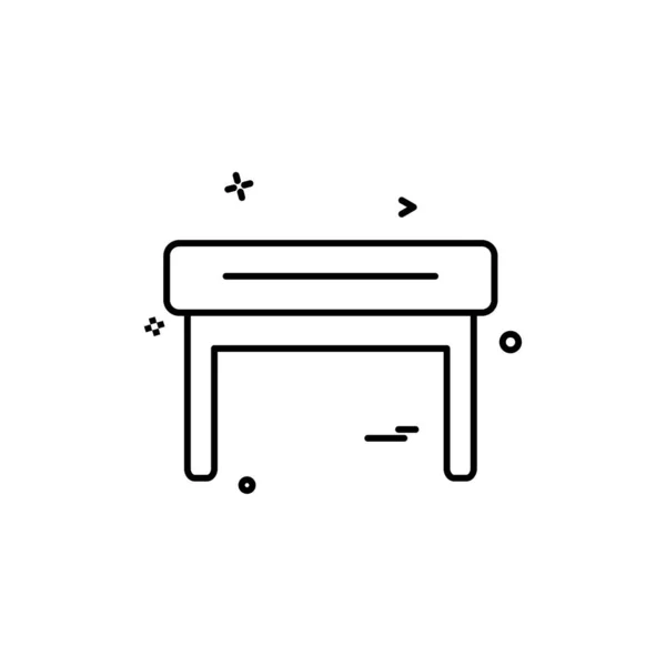 Muebles Icono Diseño Vector — Vector de stock