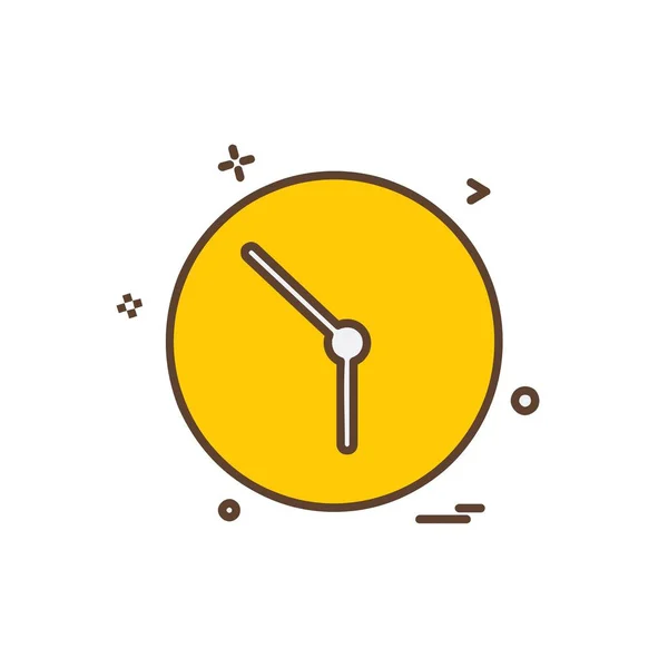 Reloj Icono Diseño Vector — Archivo Imágenes Vectoriales