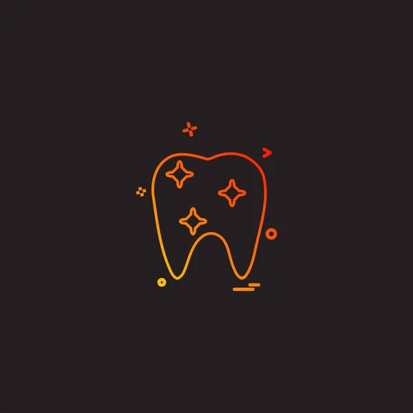 Dentista Dental Médico Ortodoncia Ortodoncia Diente Icono Vector Desige — Archivo Imágenes Vectoriales