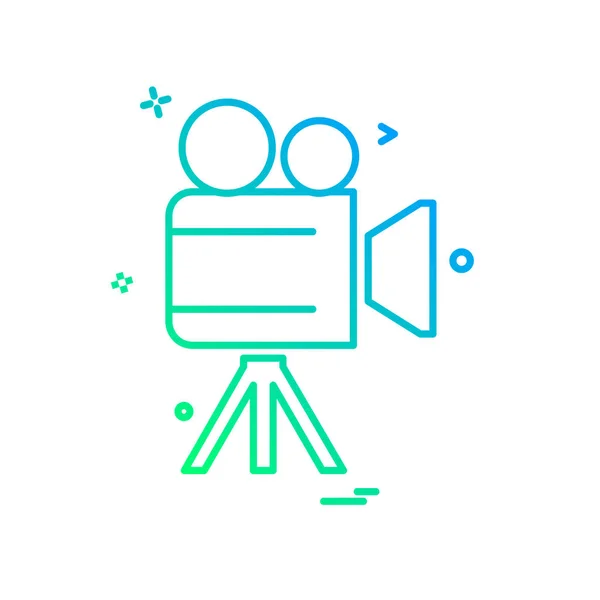 Camera Icon Design Vector — Stock Vector