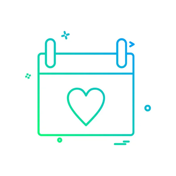 Love Icon Design Vector — Stock Vector